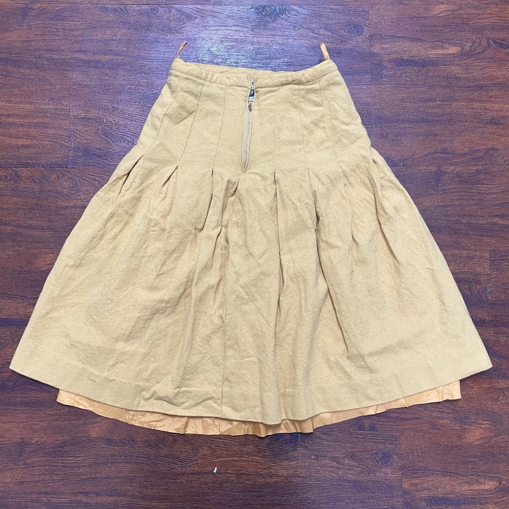 Billy Bonny Vintage Skirt Mustard Yellow Wool
